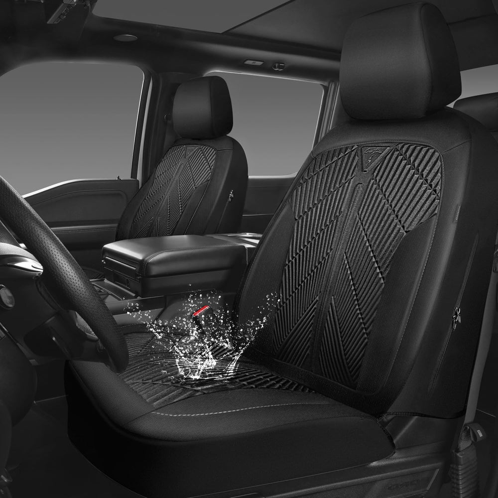 CAR PASS Waterproof Car seat covers Front Seats covers Neoprene Wetsuit, All-...
