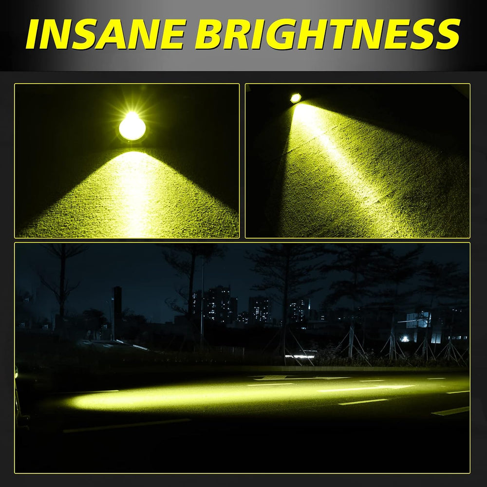 3.5" Round Amber LED Fog Lights 50W Combo Round Offroad Lights