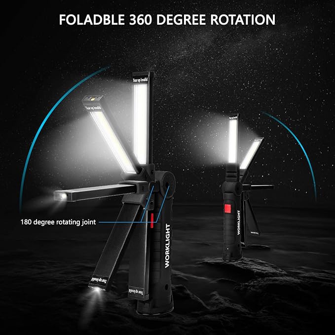 Gifts for Men 4Pack LED Flashlight, Rechargeable Work Lights