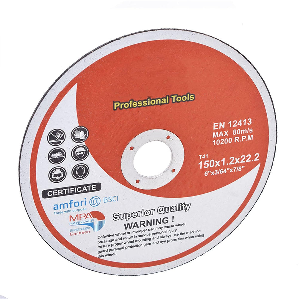 ALL-CARB 100 Pack 6 Inch x 0.045 Inch x 7/8 Inch Cutting Wheel Metal and Stai...