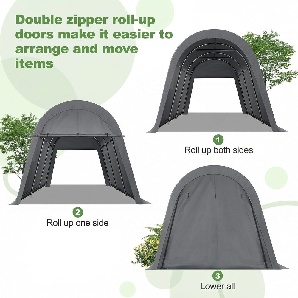COBIZI Carport Canopy 10x20 Heavy Duty Portable Garage