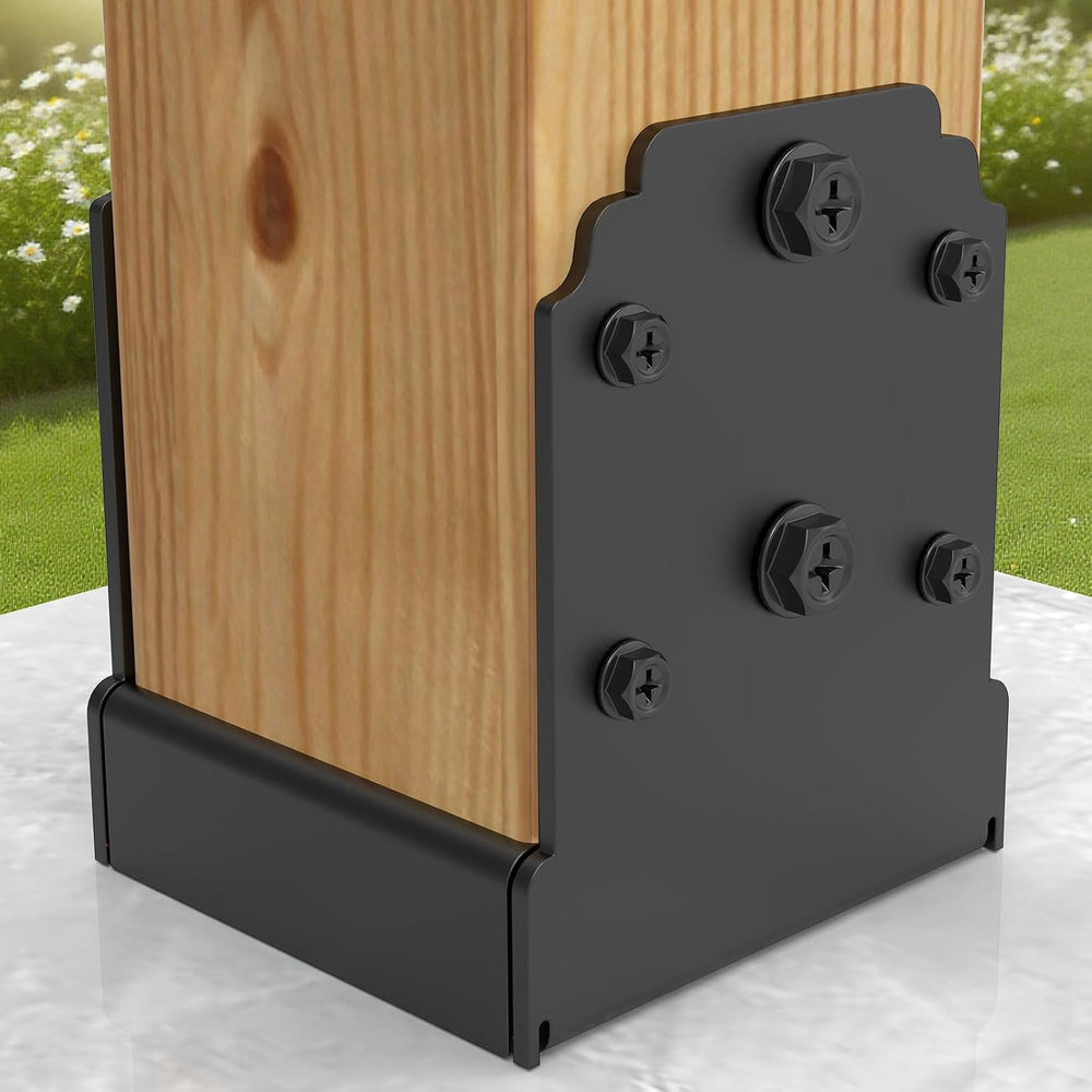 4X4 Post Base for Concrete, Heavy-Duty Post Deck Base Anchor for Wood