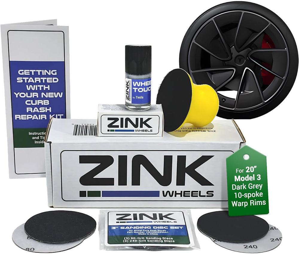 Premium Tesla Wheel Curb Rash Repair Kit