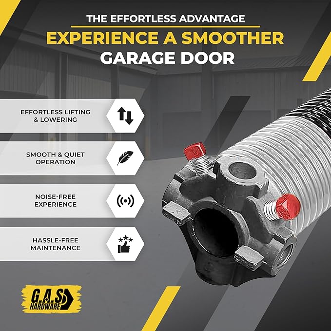Garage Door Torsion Spring 218x1.75x24 Includes 1” Steel Bearing, Non-Slip