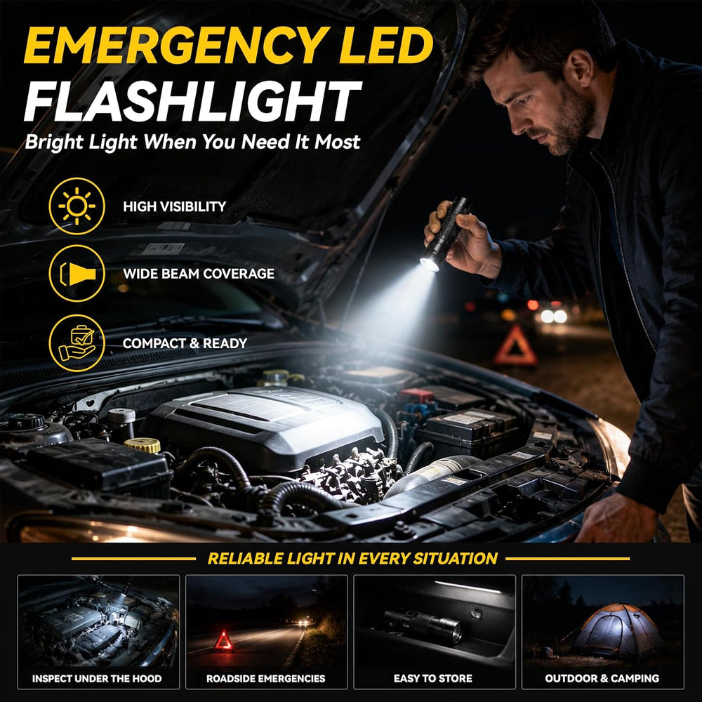 Car Emergency Safety Kit Bag with Portable Air Compressor & Jumper Cables