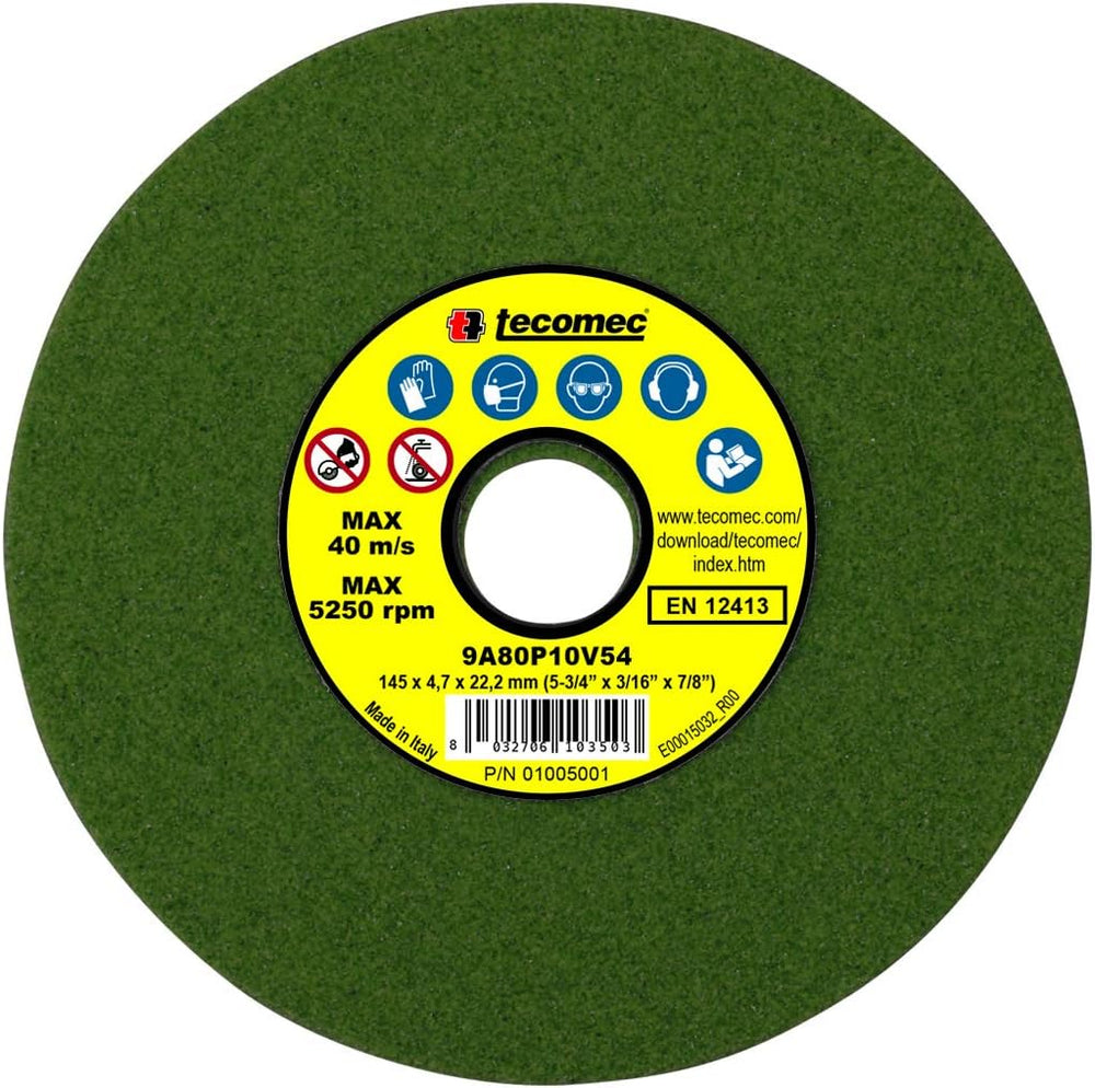 Tecomec 01005001 5-3/4" Grinding Wheel, Green