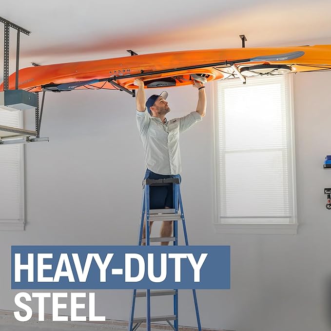 StoreYourBoard Adjustable Kayak Ceiling Rack – Hi Port 2 Garage Ceiling Kayak
