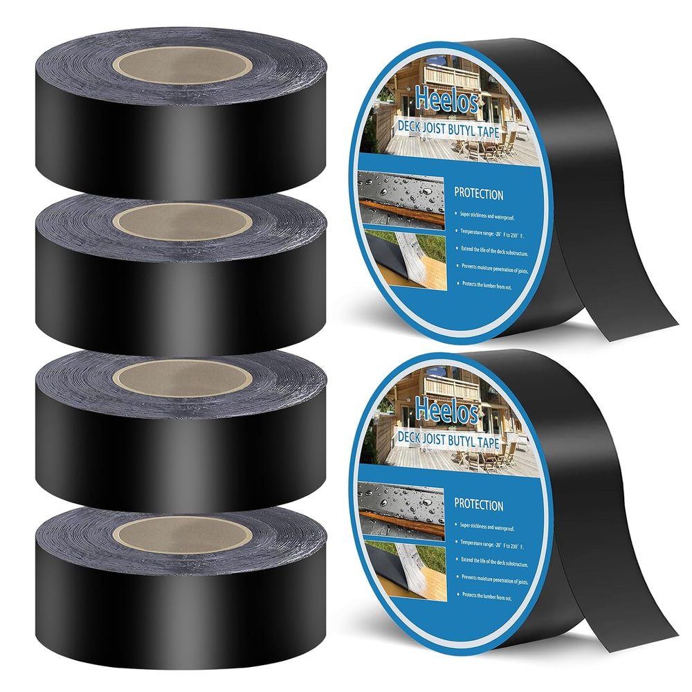 Butyl Joist Tape for Decking 2''×50', 6 Pack Weather-Resistant De...