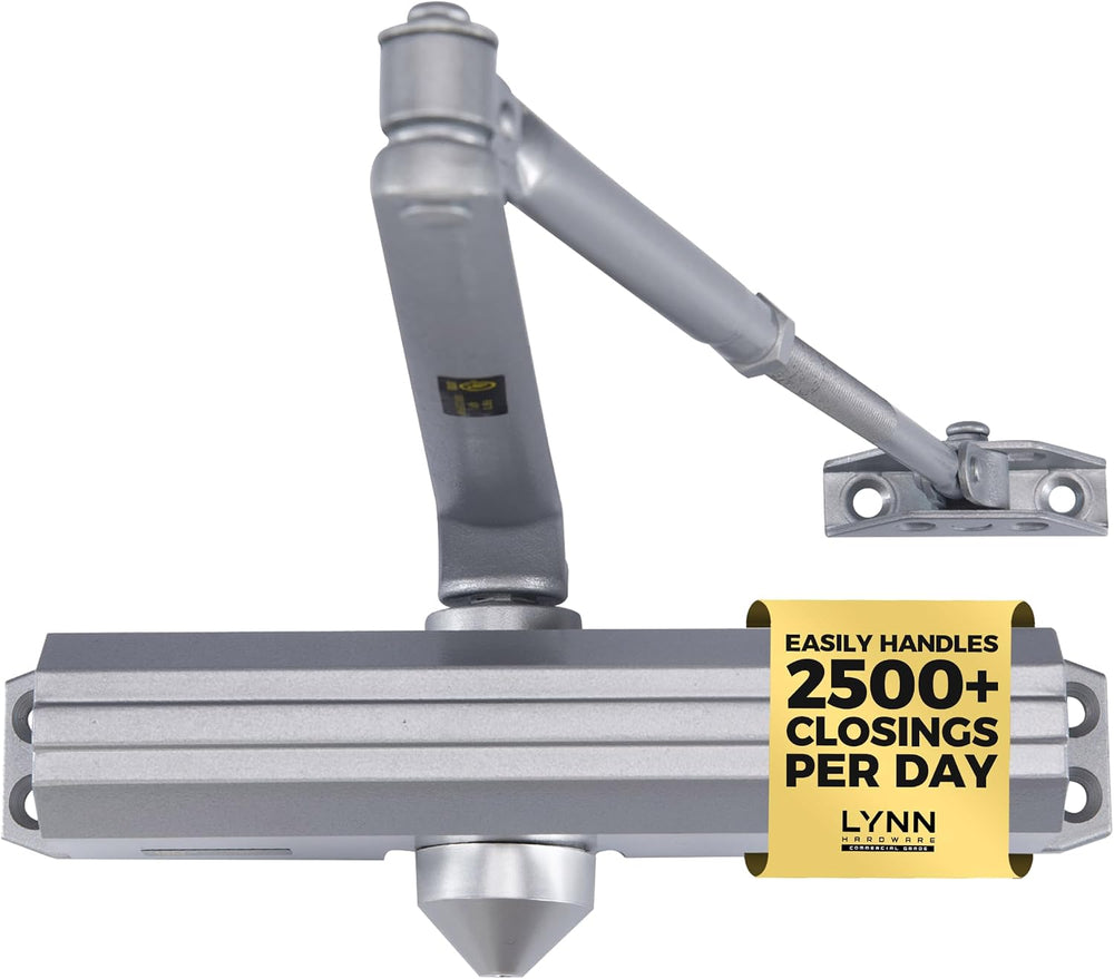 LYNN HARDWARE Medium/Heavy Duty Commercial Door Closer with Speed Controls