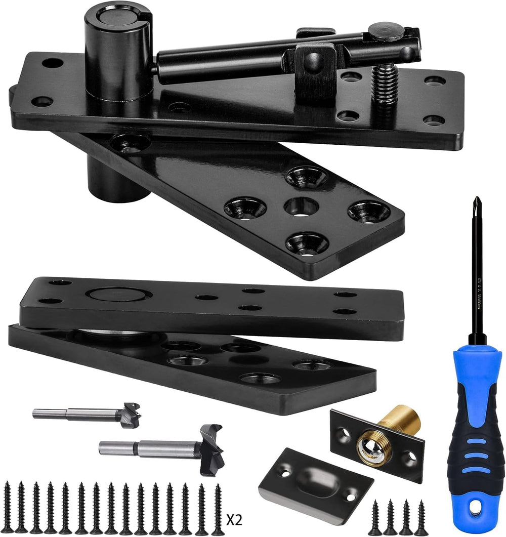Hidden Door Pivot Hinge,600LBS Load-Bearing,Thickened Solid Steel