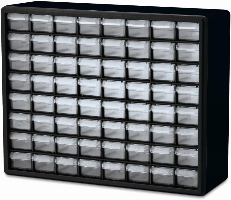 Akro-Mils 10764 Drawer Plastic Parts Storage Hardware and Craft Cabinet, 20-I...