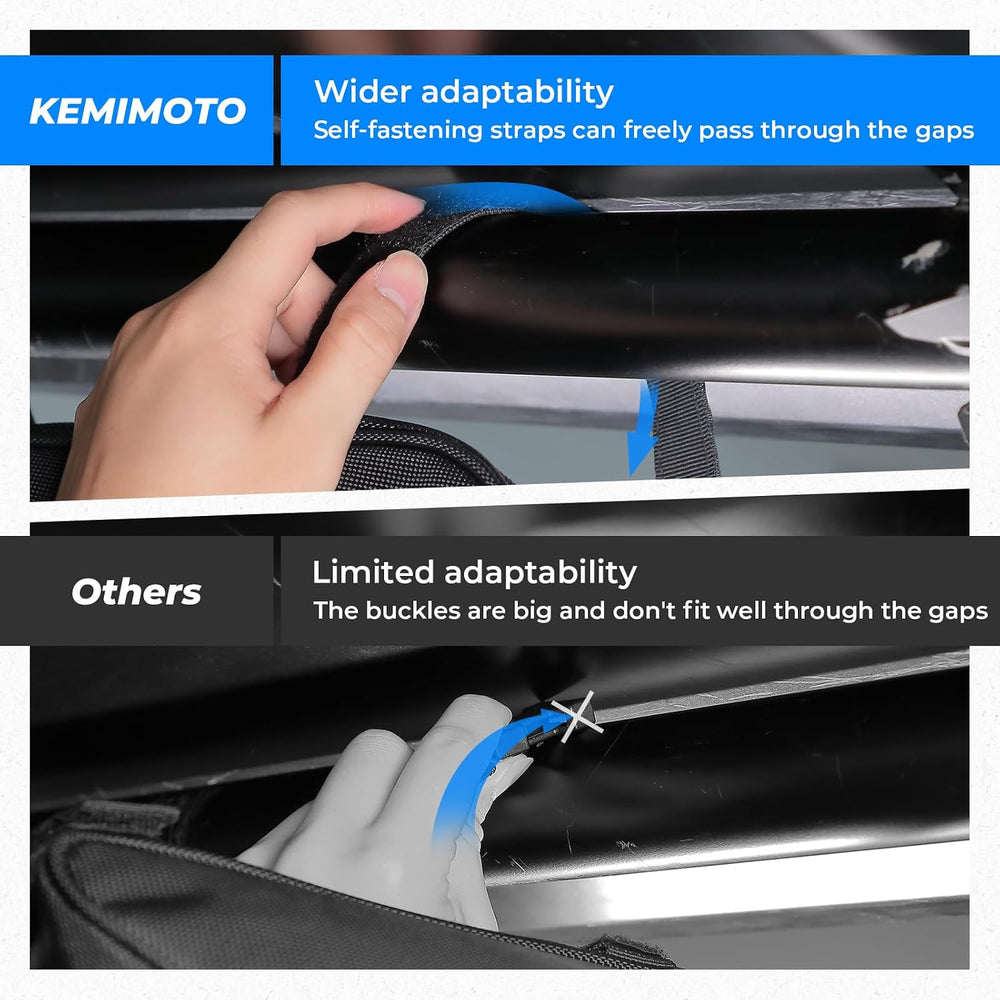 KEMIMOTO 2 Packs UTV Roll Bar Triangle Storage Bag | 1680D, Water Resistant, ...