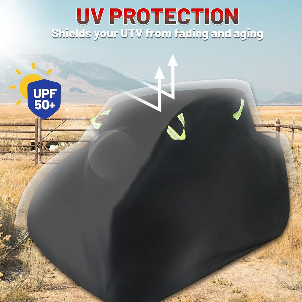 StarknightMT UTV Cover 2-3 Seater Upgraded, Heavy Duty Storage Cover Compatib...