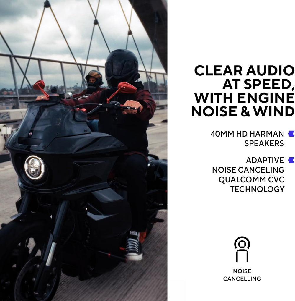 EXOCOM Link-1 Motorcycle Helmet 4 Rider Comm Bluetooth System Single Pack