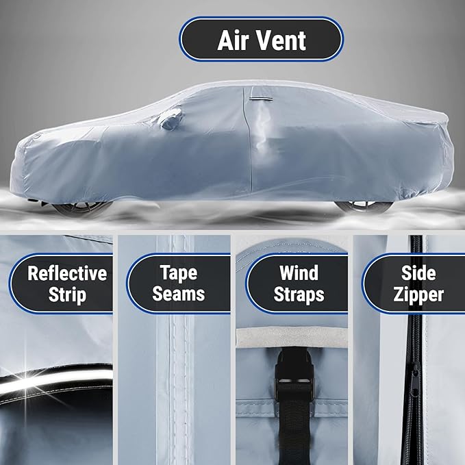 iCarCover Premium Car Cover for 1998-2002 Chevy Prizm Heavy Duty Waterproof All