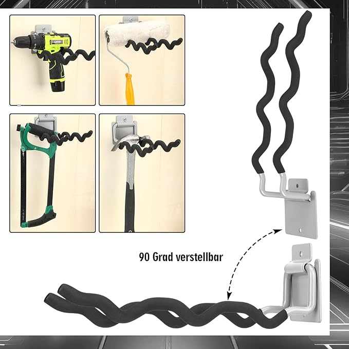 4 Pack Heavy Duty Garage Hooks Ladder Hangers