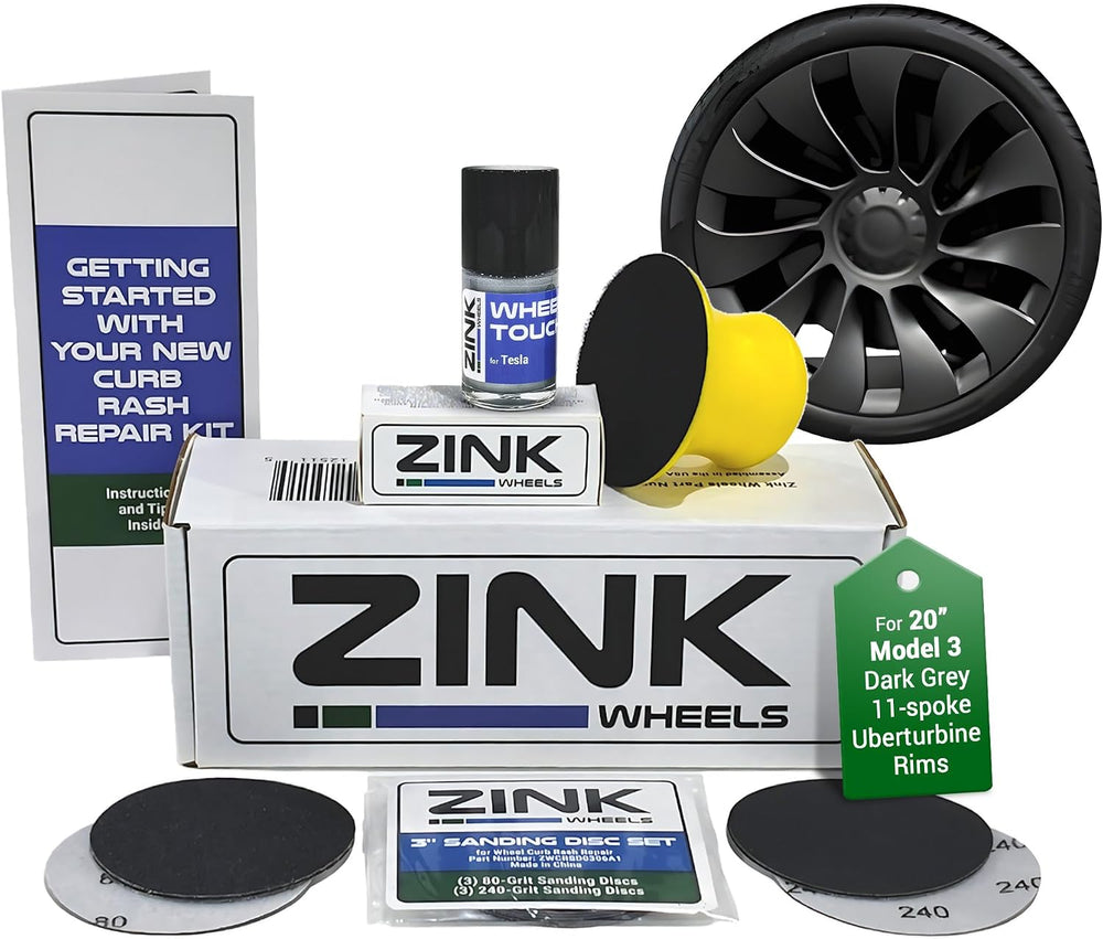 Premium Tesla Wheel Curb Rash Repair Kit