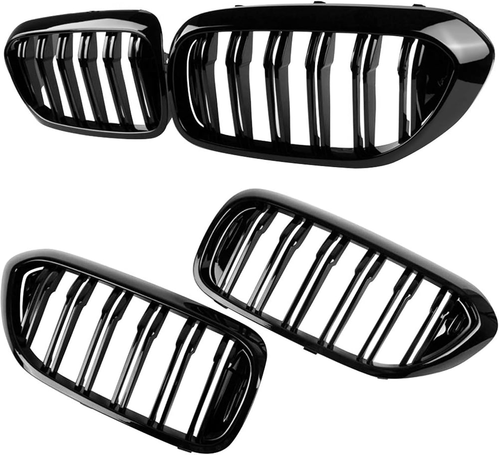 G30 Grille, Black Front Kidney Grille Grill Compatible with BMW 2017-2020 5 S...