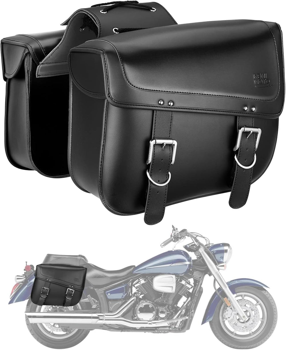 KEMIMOTO Motorcycle Saddlebags 30L Large Capacity Universal Saddle Bags