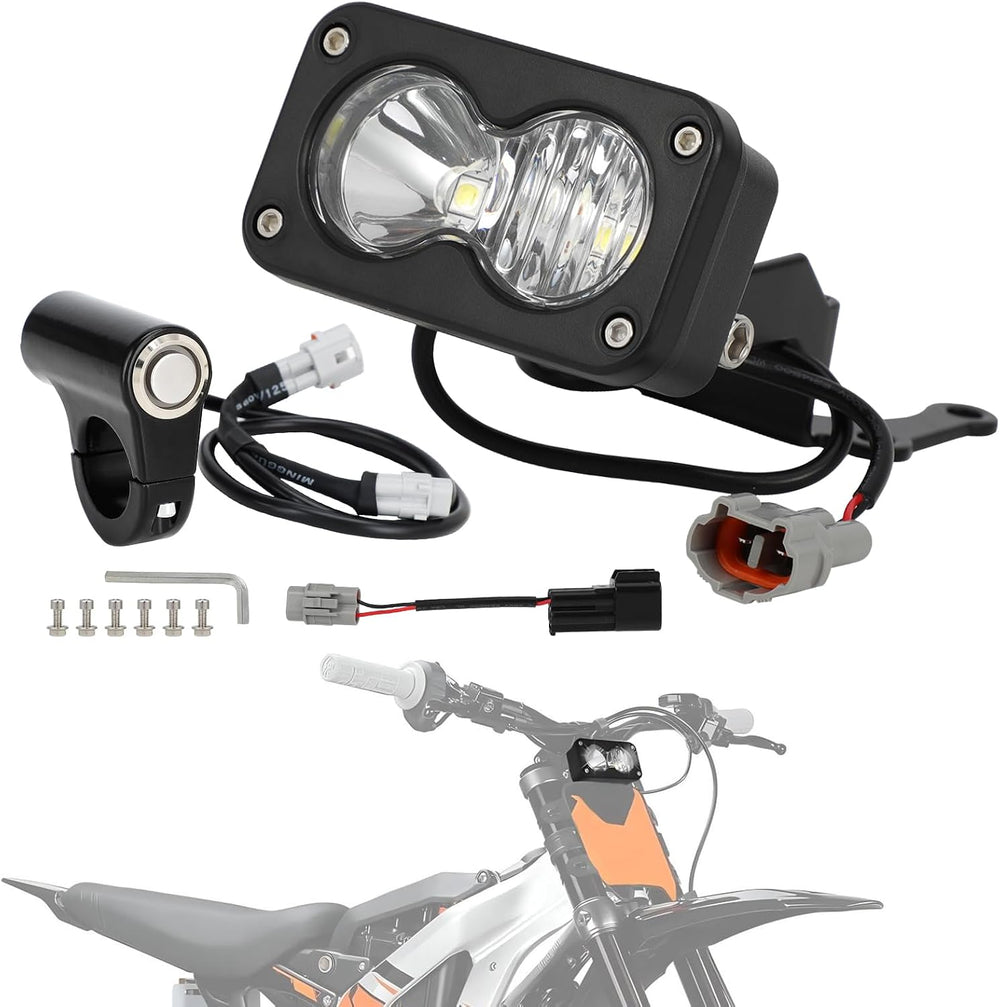 Headlight Kit 6000-6500K Led Light Bar with Switch for Surron Sur Ron Eride E...