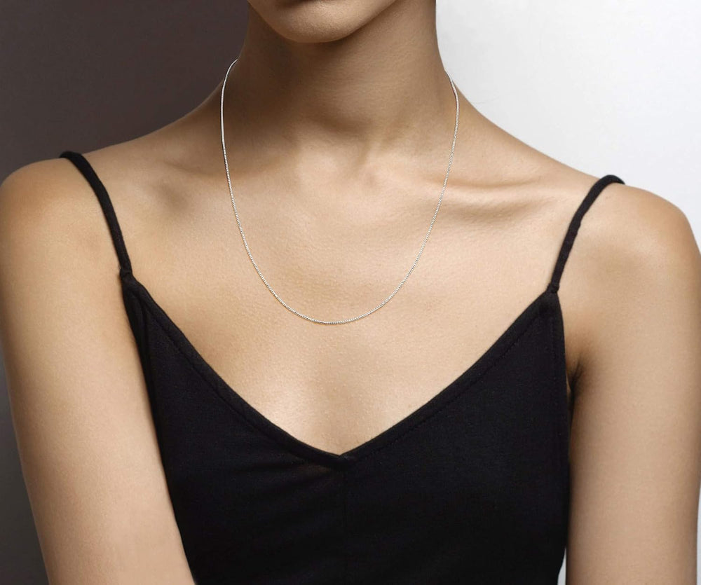 Miabella 925 Sterling Silver or 18K Gold Plated Italian 1mm Adjustable Solid ...
