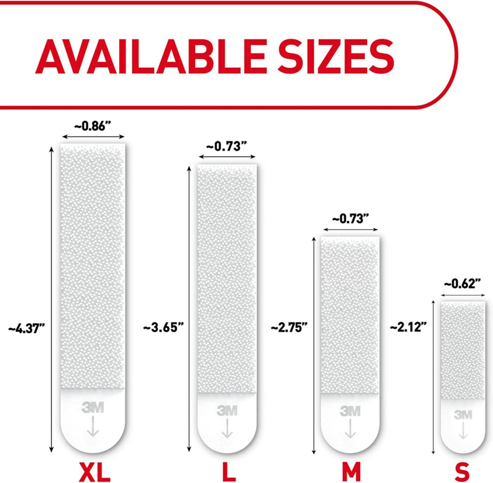 Command Large Picture Hanging Strips, Black, 3 Pack, 60 Pairs, Damage Free Fr...