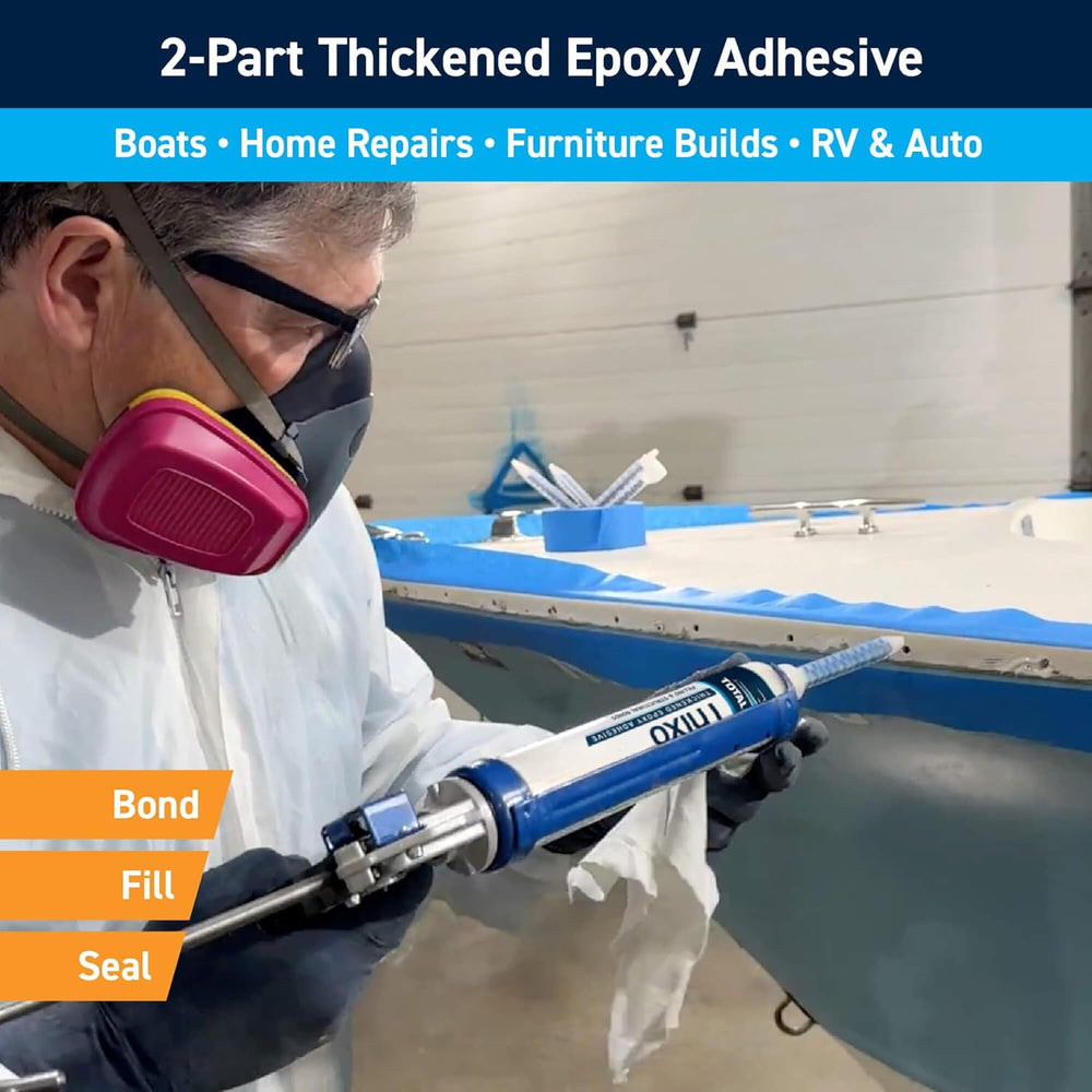 TotalBoat Thixo Structural Marine Epoxy Glue - 185ml Tube with Mixing Tips
