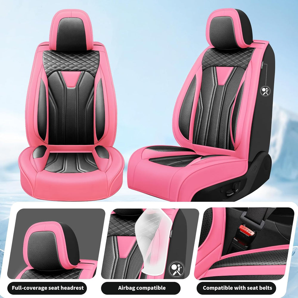 Car Seat Covers for BMW X5 2007-2025 2026 Pink&Black