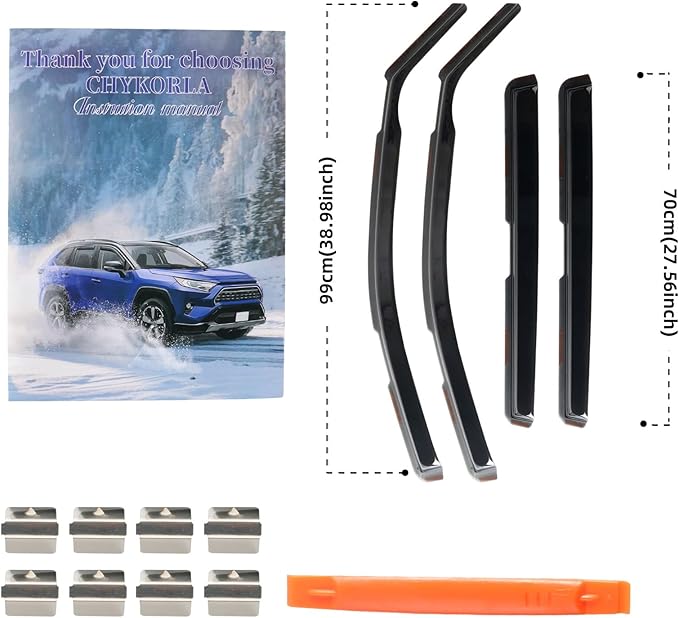 in Channel Rain Guards Fit for Chevrolet Chevy Suburban 2021 2022 2023 2024 2025