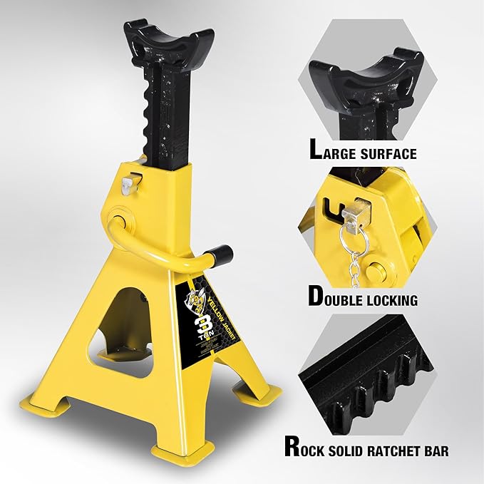 YELLOW JACKET Car Jack Stands 3 Ton
