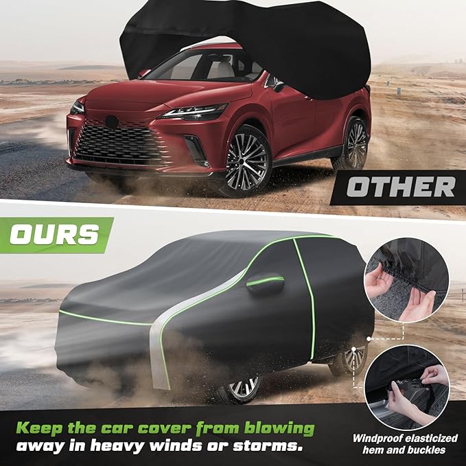 Mixsuper Liner Car Cover for Lexus RX 1999-2026, 7 Layers Waterproof Car Cover