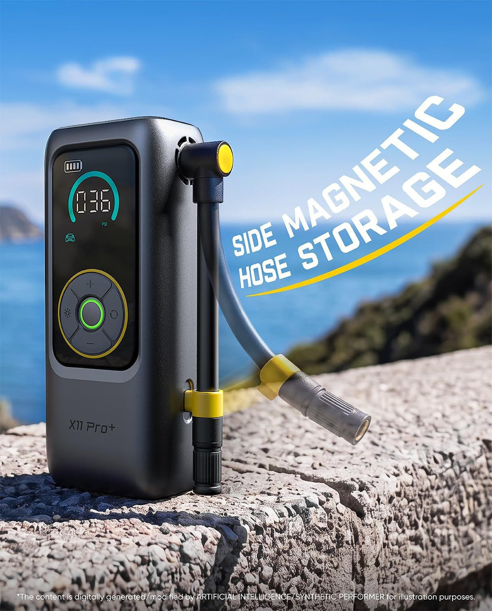 Fanttik X11 Pro+ Portable Tire Inflator, 39s Fast Inflate for Compact Car