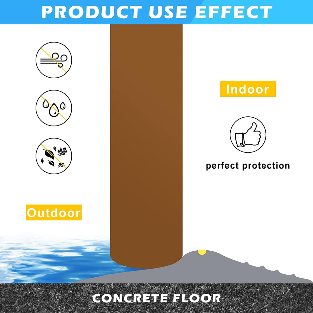 Papillon Garage Door Bottom Seal Strip, Weatherproof EPDM Rubber Threshold, F...