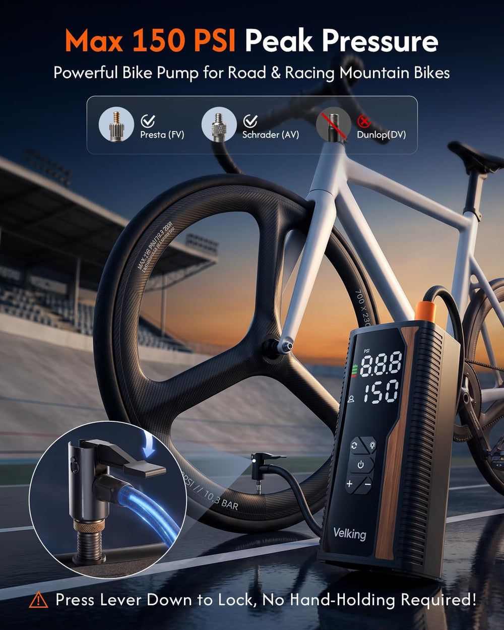 Tire Inflator Portable Air Compressor, Air Pump for Car Tires