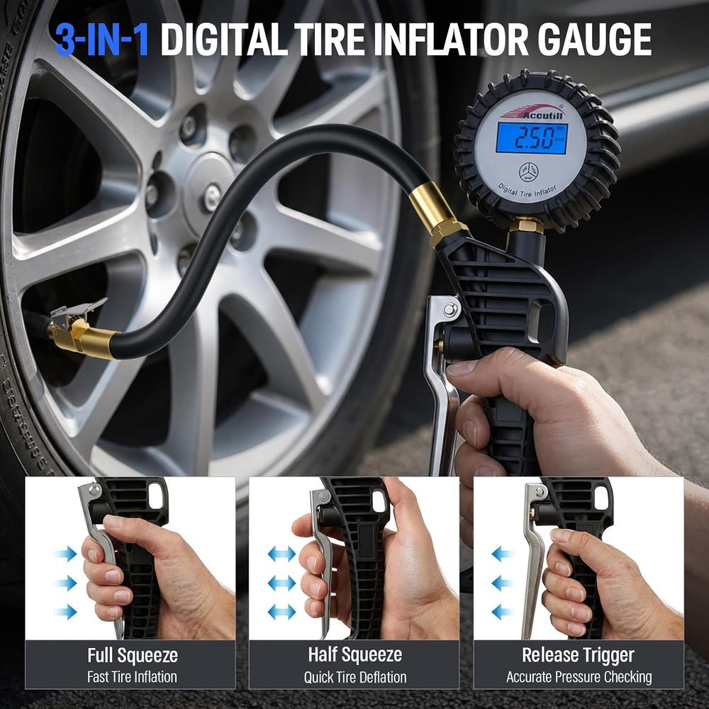 H70 Digital Tire Pressure Gauge with Inflator
