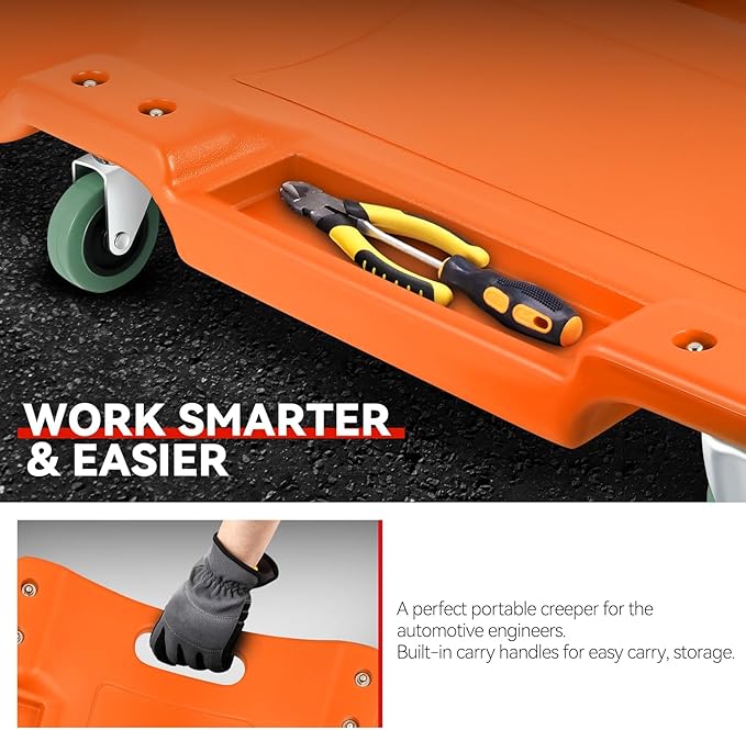 Auto Dynasty 40 Inches Mechanic Creeper, Automotive Garage Repair Low Profile