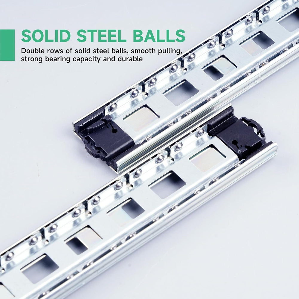 Hitess 10 Pairs Soft Close Drawer Slides 16 Inch Full Extension
