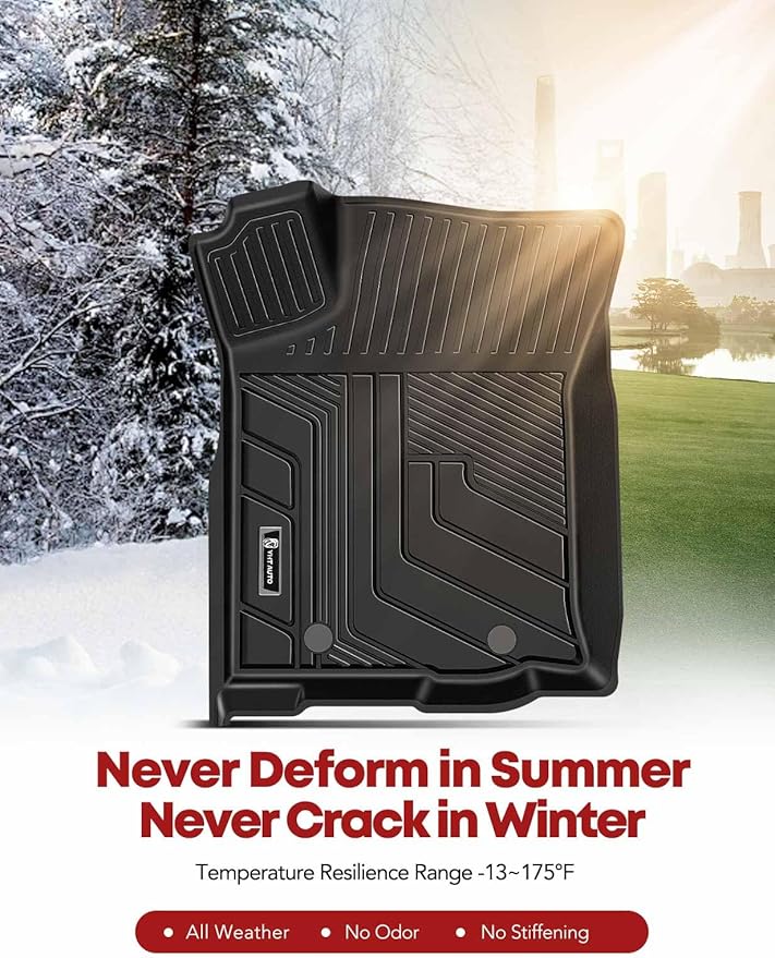 YHTAUTO Floor Mats Fit 2016-2023 Toyota Tacoma Double Only