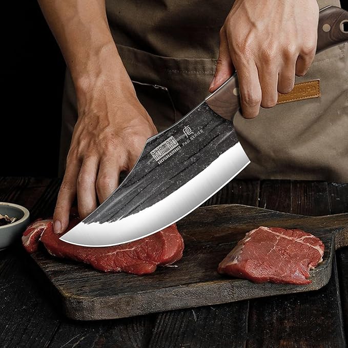 Butcher Knife Set, Hand Forged Butcher Chef Knife Set