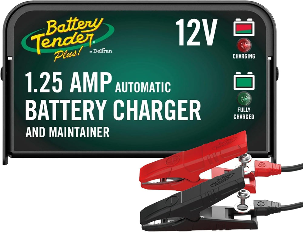 Battery Tender Plus 12V 1.25 AMP Car & Motorcycle Battery Charger and Mai...