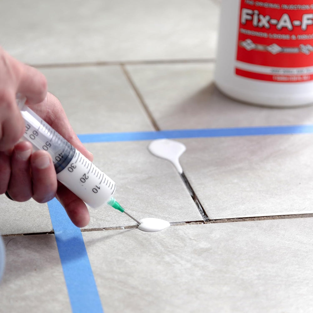 The Original Fix-A-Floor Loose Tile Repair Adhesive - Tile, Marble, Stone, Wo...