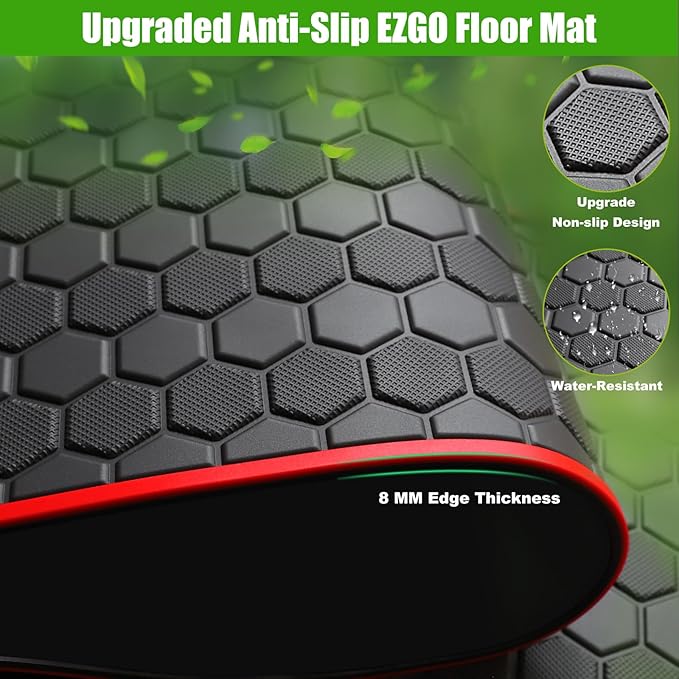 EZGO TXT Golf Cart Full Coverage Floor Liner Mat, fits EZGO TXT, Express S4