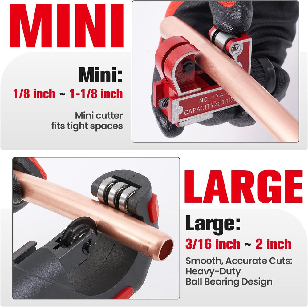 Copper Pipe Cutter Kit for HVAC and Plumbing