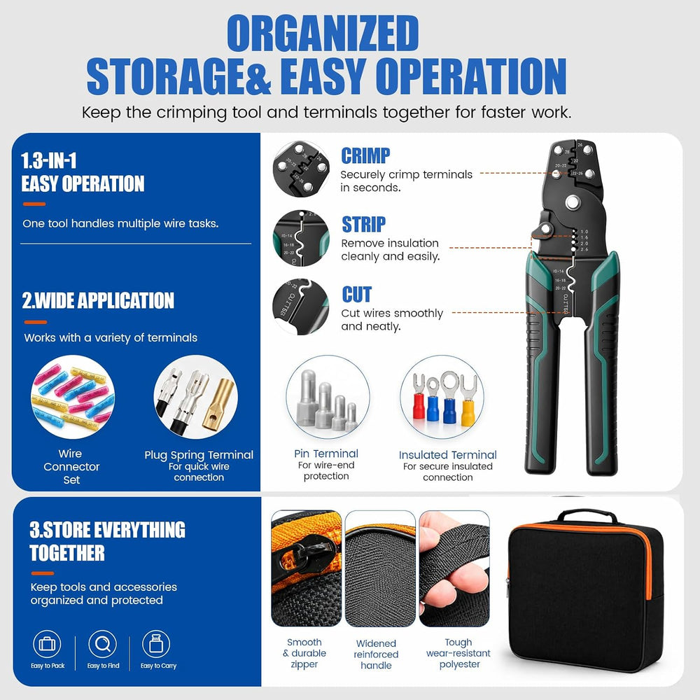 Heat Shrink Butt Connectors Kit 300 PCS, Waterproof Wire Connectors