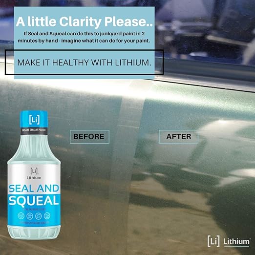 Lithium Seal and Squeal Car Paint Restorer, Polish and Sealant