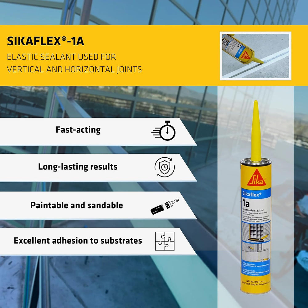 Sikaflex 1a Polyurethane Sealant Kit, Aluminum Gray, Pack of 12