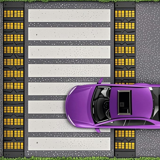 Speed Bumps for Driveway 35"x10"x1.8" Flexible Installation Co...