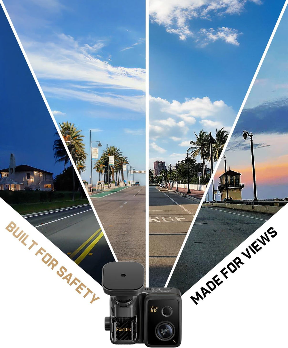 Fanttik Luma K10 Apex 4K Dashcam Front Rear, STARVIS 2 Sensor, AI Algorithm
