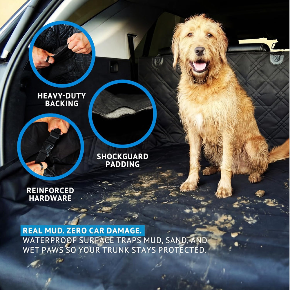 Bulldogology SUV Cargo Liner for Dogs 55"x82" Heavy Duty Pet Trunk ...
