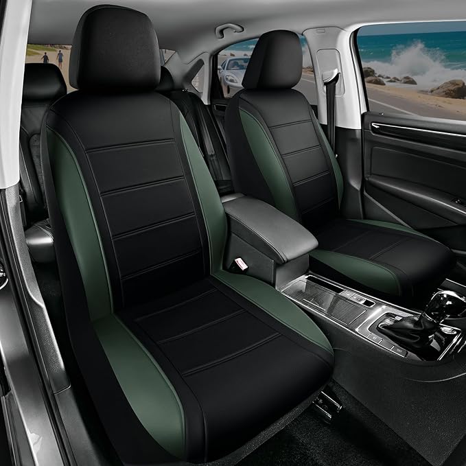 Road Comforts Leather Seat Covers, Breathable Car Seat Covers Front Seat